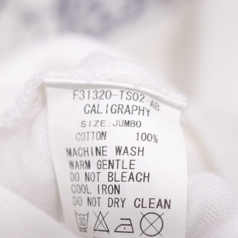 FAT | "Calligraphy" Heavyweight T-Shirt "White" (F31320-TS02-AB)