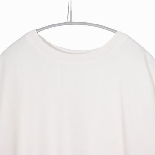 SALON adam et rope' 23SS | Satin Jersey Crew Neck T-shirt "White" (SHM-33320-A)