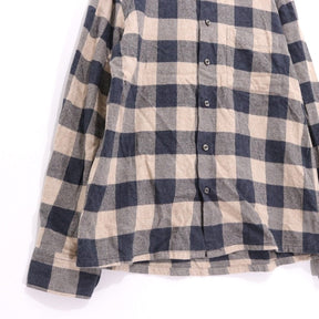 H.R.MARKET | Heavy Flannel Check Shirt "[Beige / Navy]" (700037-816)