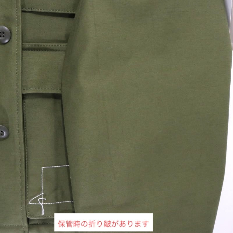 sacai 25SS | WTAPS Cotton Back Satin Jacket 02 "Khaki" (25-03694M)