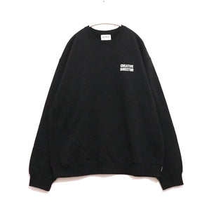 Anchor Inc. 25SS | Crewneck Sweatshirt "Black / Back Print"