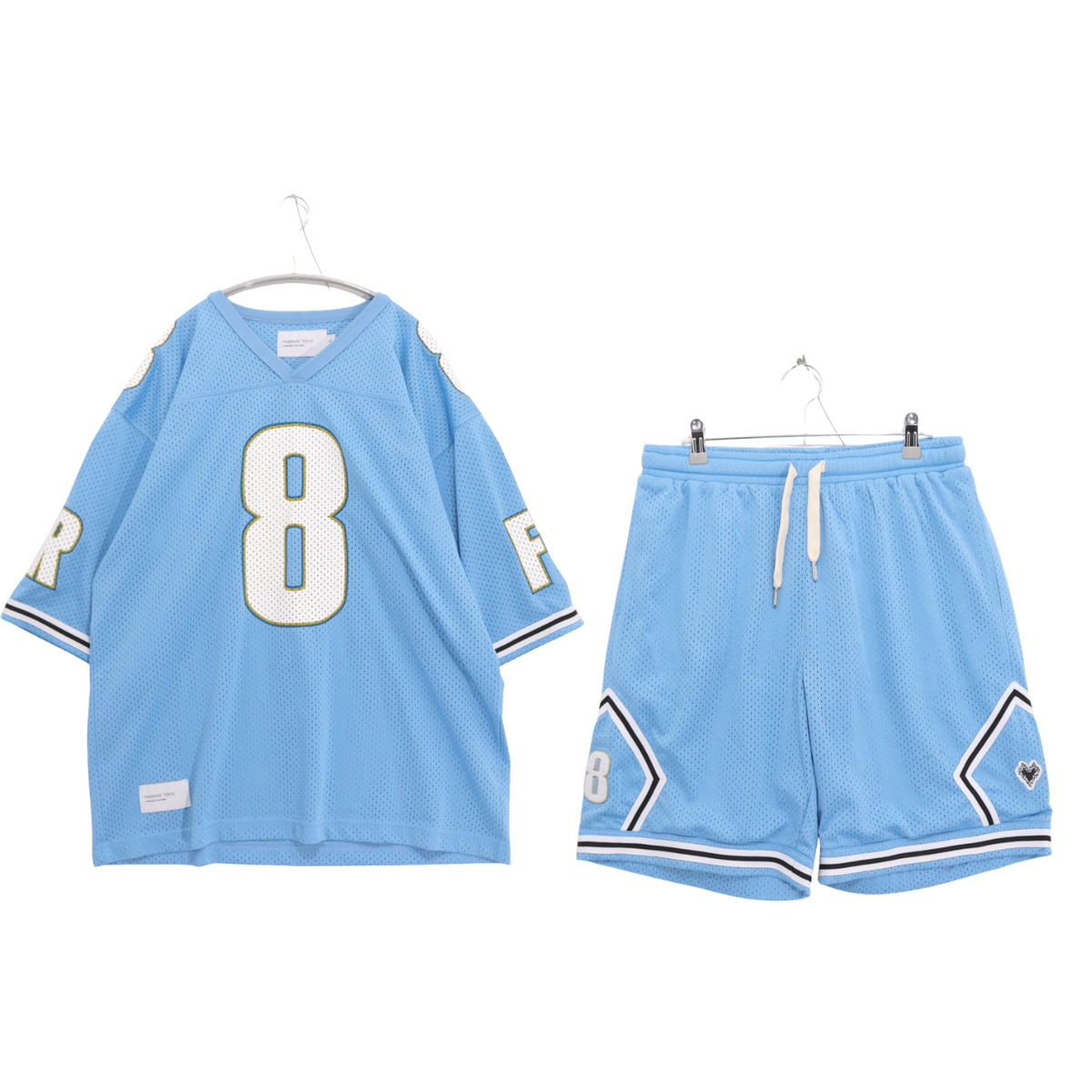 FAKERAXX TOKYO | Mesh Game Shirt & Shorts Setup "Light Blue"