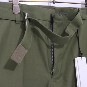 sacai × WTAPS 25SS | Cotton Back Satin Pants "Khaki" (25-03695M)