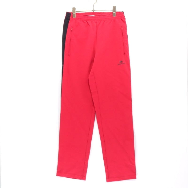 BALENCIAGA 19AW | Bonding Jersey Track Pants "Red / Black Side Stripe" (595008 TTK21 6900)