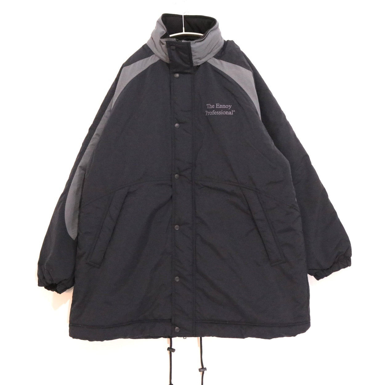 The Ennoy Professional 25AW | PADDED NYLON BENCH COAT "Black" (AW25BRENJK06LP)