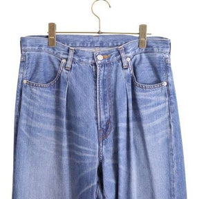 ALTIMA(アルティマ) 22ss WASH DENIM TUCK BAGGY PANTS