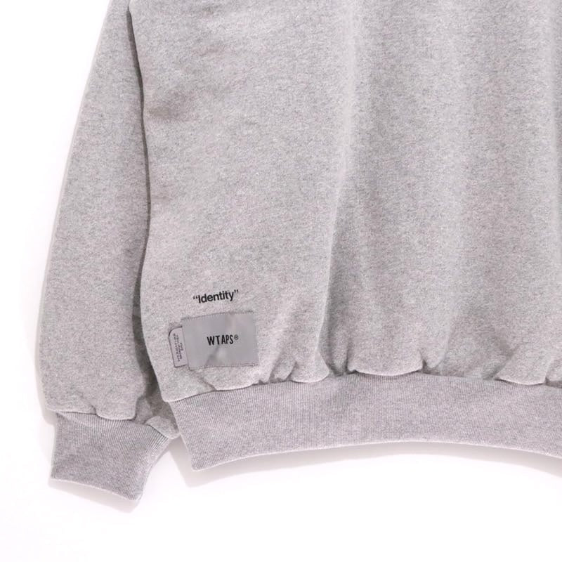 WTAPS | IDENTITY / SWEATSHIRT / COTTON "Grey / ISSUE Print"