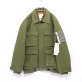 sacai 25SS | WTAPS Cotton Back Satin Jacket 02 "Khaki" (25-03694M)