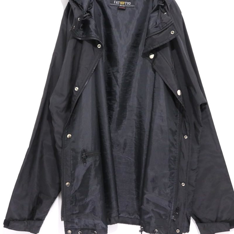 FAT 2006SS | Hooded Nylon Zip-Up Blouson "Black" (F/06-SS/JK-03)