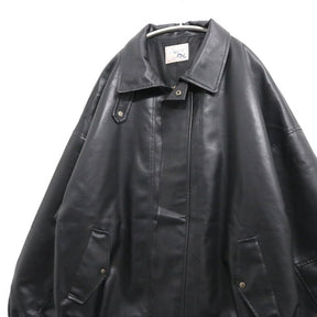 Discoat 23AW | Vintage PU Leather Jacket "Black" (DPZ2032107A0003)