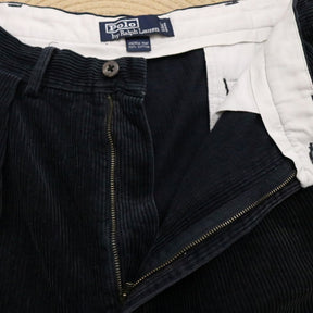 90s vintage Polo Ralph Lauren ポロラルフローレン Tuck Corduroy Pants ”POLO CORDS” 太畝