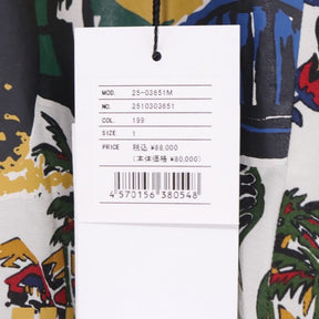 sacai 25ss | Car Race / Tropical Print Shirt "Off White" (25-03651M)