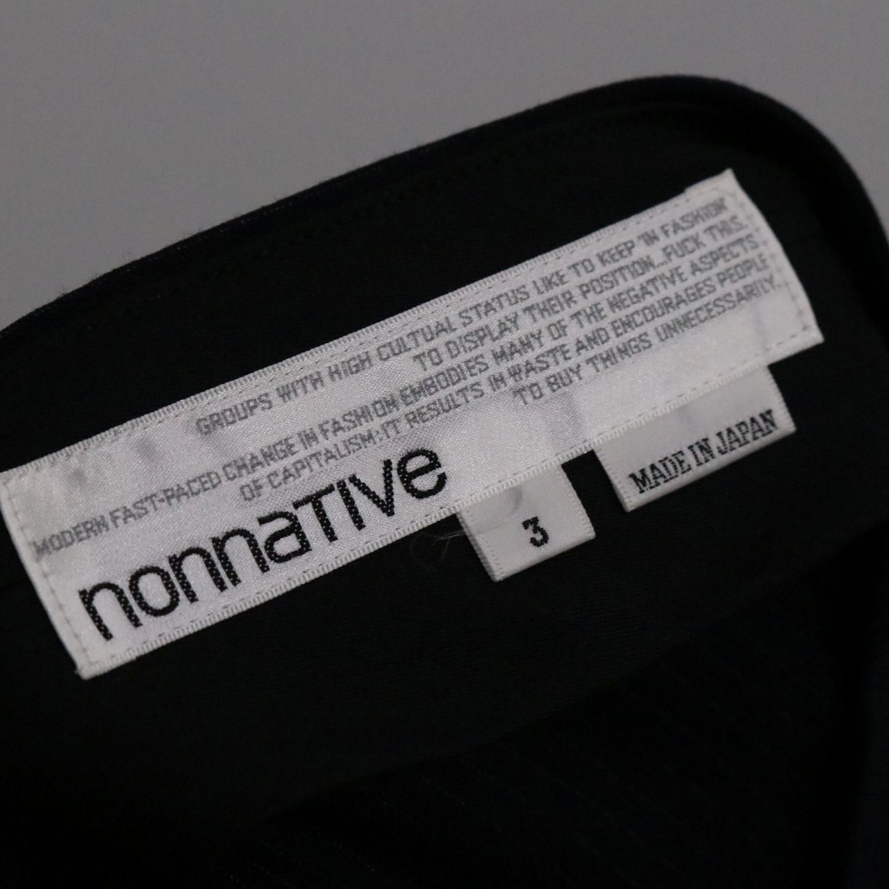 nonnative(ノンネイティブ) TROUSERS RELAX FIT W/P/P TWILL STRETCH