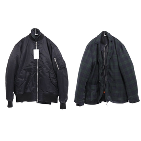 uniform experiment 25AW | Reversible MA-1 "Black" (UE-252038)