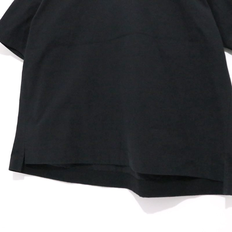 sacai 24AW | Cotton Nylon Ripstop Half Zip Pullover Shirt "BLACK" (24-03357M)