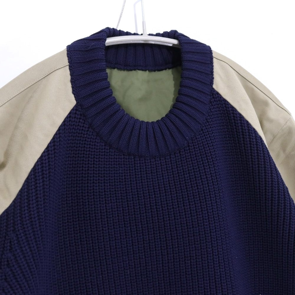 sacai 25SS | Cotton Chino Mix Pullover (25-03606M)