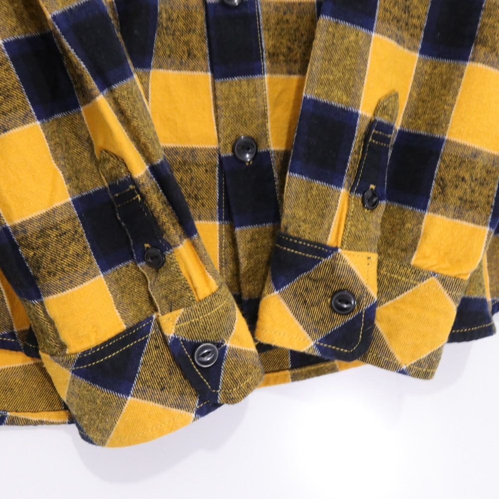 GAIJIN MADE | Heavy Flannel Check Shirt "Yellow / Navy"