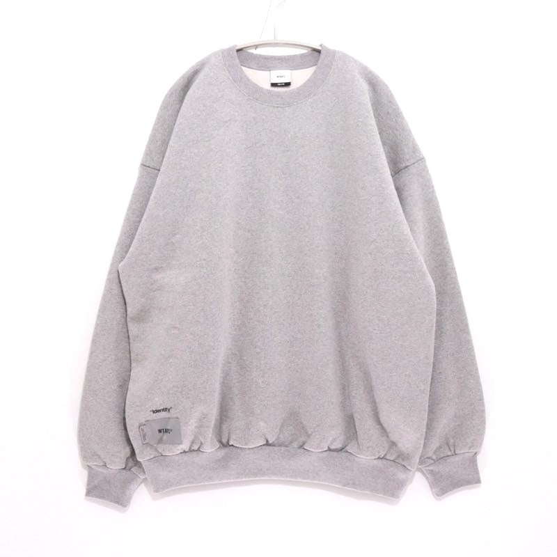 WTAPS | IDENTITY / SWEATSHIRT / COTTON "Grey / ISSUE Print"