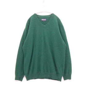 Barbour 18AW | Essential V-Neck Lambswool Jumper "Forest Green" (MKN1177GN78)