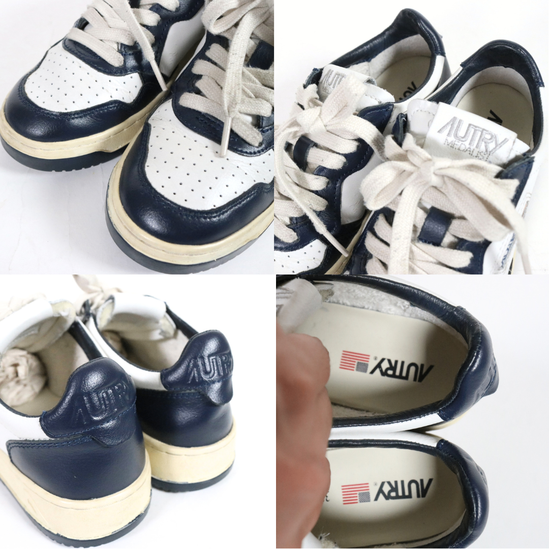 AUTRY| Medalist Low Sneakers "White/Blue" (AULW WB04)