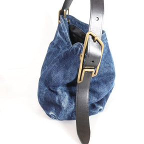 DIESEL 26SS | Denim Handbag "Washed Blue / Oval D" (X10729 P9152 H8648)