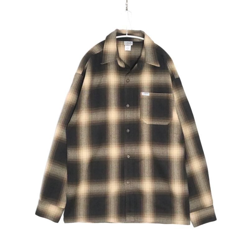 CATTLE-TOP | Ombre Check Shirt "Black/Brown" (USA Made)
