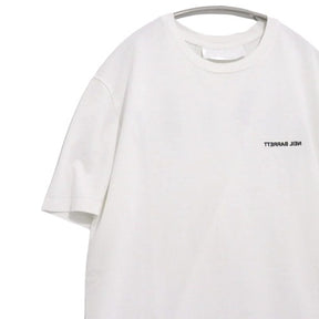 Neil Barrett | Inverted Logo T-Shirt "White" (PBJT378A G554S)