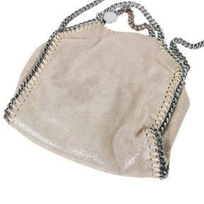 STELLA McCARTNEY 16AW | Falabella Tiny Tote "Metallic Crack Beige" (391698)
