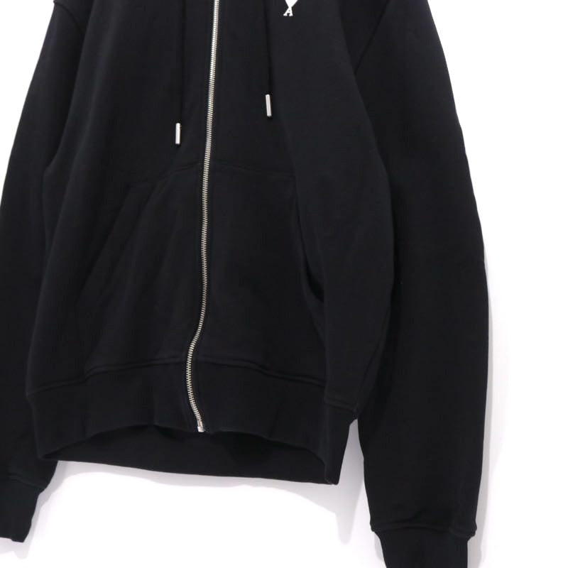 AMI PARIS | Ami de Coeur Zipped Hoodie "BLACK" (HSW765.730)