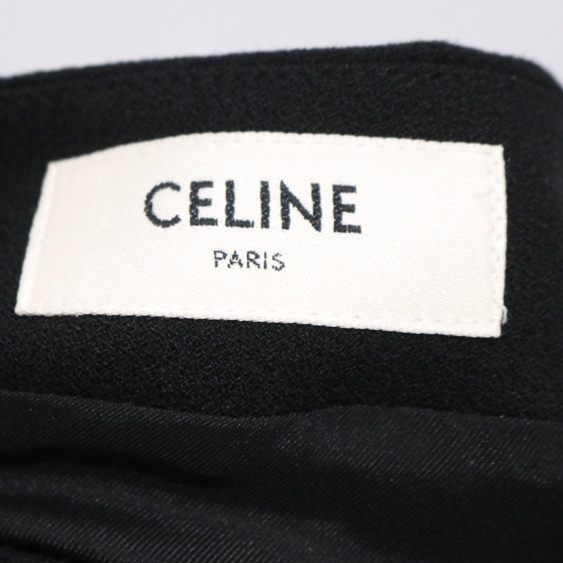 CELINE | Wool Asymmetry Skirt "Black" (2J064844C)