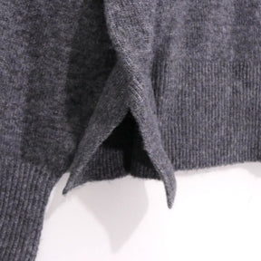 Discoat 24AW | Melange Yarn Deep V Pullover "Gray" (DCZ10A2305A0001)