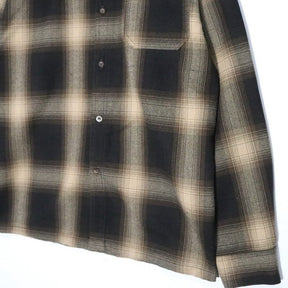 CATTLE-TOP | Ombre Check Shirt "Black/Brown" (USA Made)