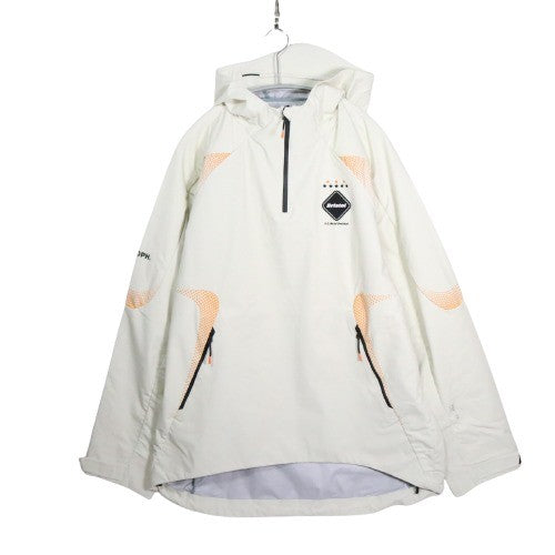 F.C.Real Bristol | AUTHENTIC UTILITY TEAM HALF ZIP JACKET "Off White/Dot Graphic" (FCRB-250000)