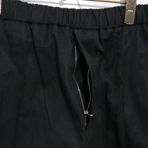 JIL SANDER | High Density Cotton Wide Easy Pants "Black" (JSMT31113M)