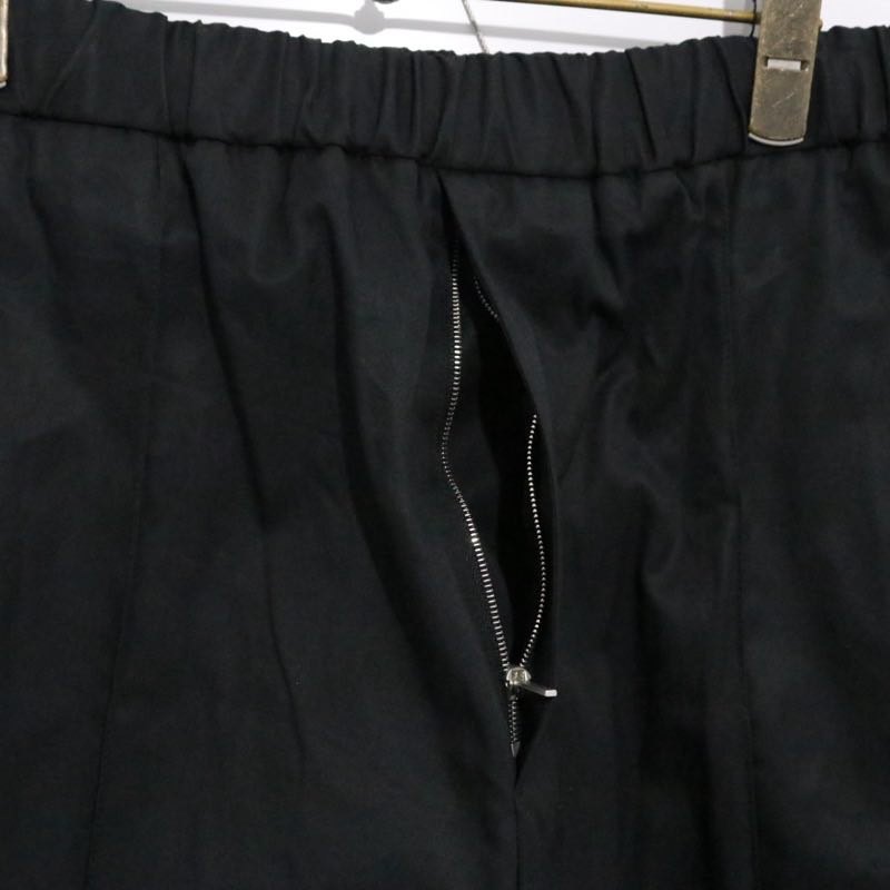 JIL SANDER | High Density Cotton Wide Easy Pants "Black" (JSMT31113M)