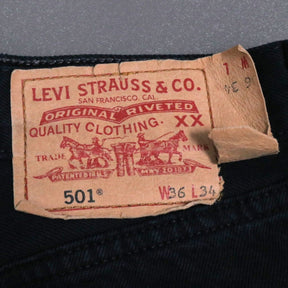 04s Levi's リーバイス vintage W36 メンズ ブラックデニム スペイン製 501