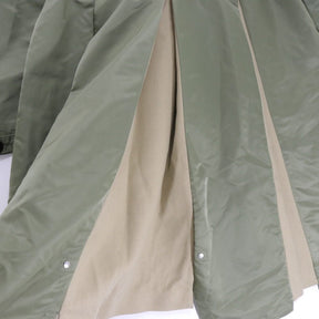 sacai 21AW | Wool Melton Docking Chester Coat "Beige×Khaki" (21-05726)