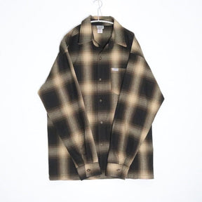 CATTLE-TOP | Ombre Check Shirt "Black/Brown" (USA Made)
