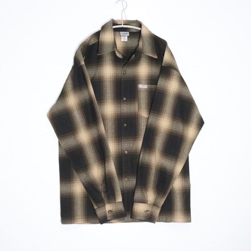 CATTLE-TOP | Ombre Check Shirt "Black/Brown" (USA Made)