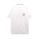 LOEWE 19AW | William De Morgan Frog Print T-Shirt "White/Burgundy"