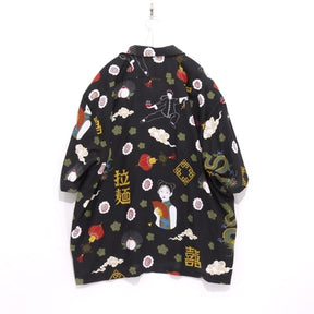 Eanbe | "Ramen" Aloha Shirt "Black"