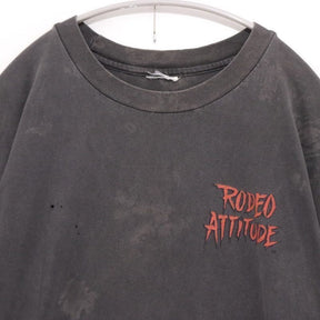 90s Vintage Rodeo Attitude | Graphic Tee "If It Bumps and Grinds" (Black Fade)