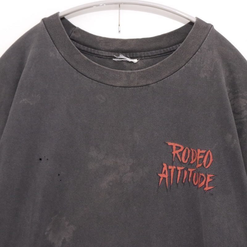 90s Vintage Rodeo Attitude | Graphic Tee "If It Bumps and Grinds" (Black Fade)