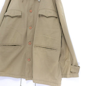 SWAGGER | Military fur-hooded mid-length coat "Beige" (SWGJKT-264)