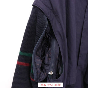 JUPITER style by SPORT DRESS 80s 90s | 2WAY Convertible Zip-Up Jacket "Navy"