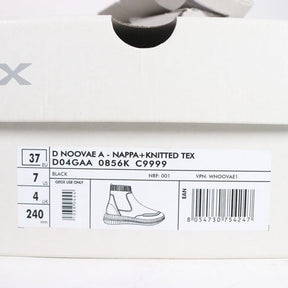 GEOX 20AW | D NOOVAE A "Black / Knit & Leather" (D04GAA / D02GAA)