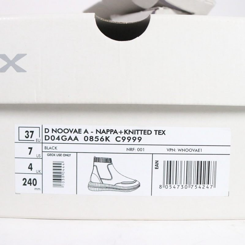 GEOX 20AW | D NOOVAE A "Black / Knit & Leather" (D04GAA / D02GAA)