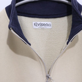 Evisen Skateboards | Logo Half-Zip Sweatshirt "Beige"