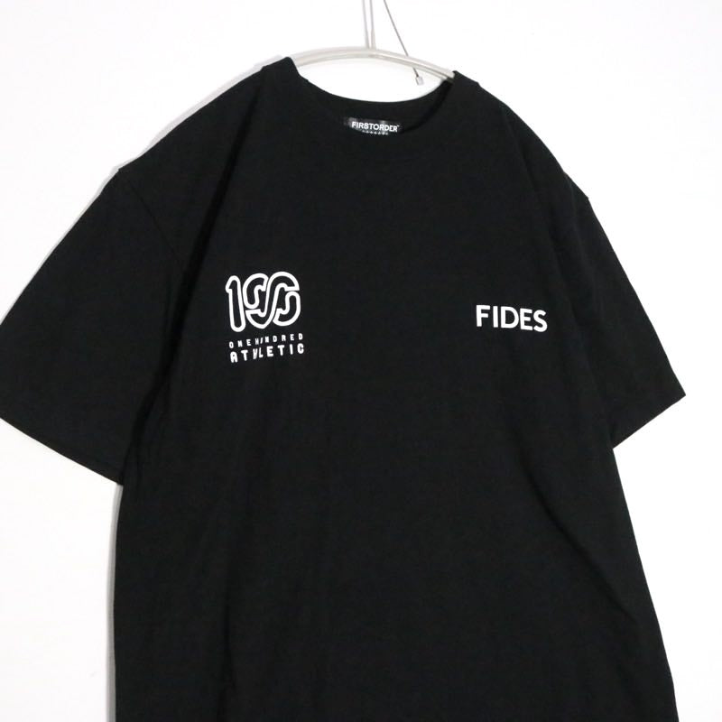 100ATHLETIC × FIDES × FIRST ORDER | S/S Tee "Black"