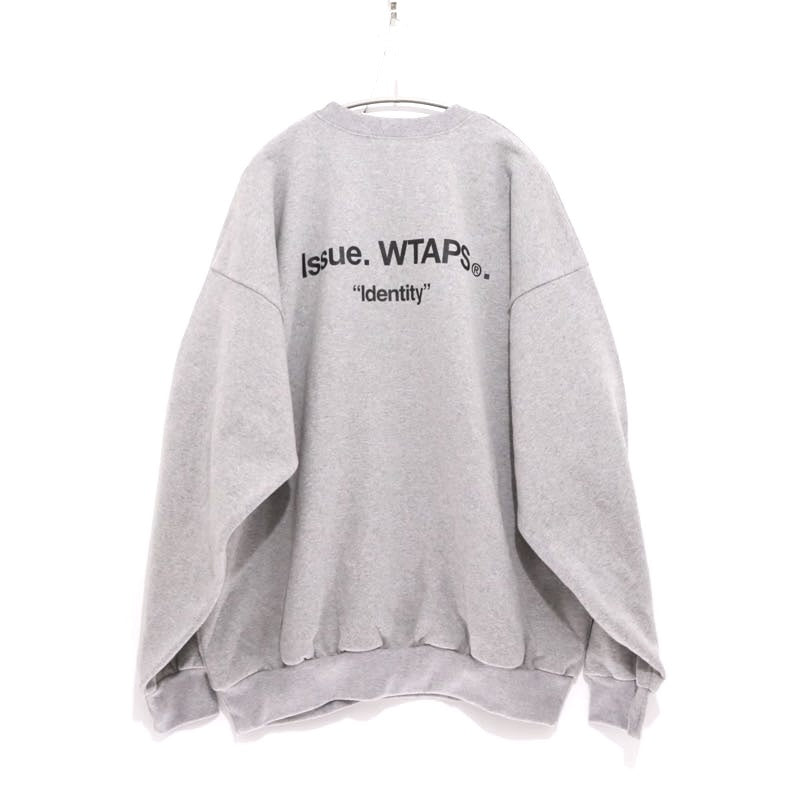 WTAPS | IDENTITY / SWEATSHIRT / COTTON "Grey / ISSUE Print"